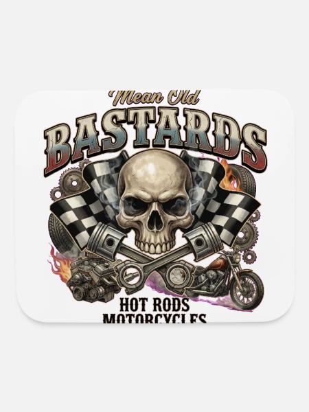 Mean Old Bastards Hot Rods - Mouse pad Horizontal - white - Front