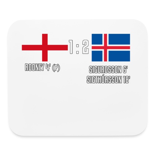 England 1-2 Iceland - Mouse pad Horizontal