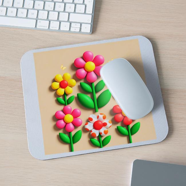 3D Flowers and Butterflies in Amber, Floral Design