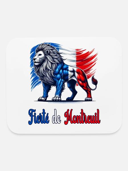 The pride of Montpellier flag design - Mouse pad Horizontal - white - Front