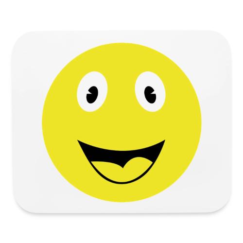 Yellow Happy Face Print - Mouse pad Horizontal