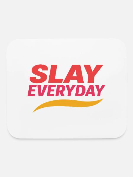 Slay Everyday Gradient - Mouse pad Horizontal - white
