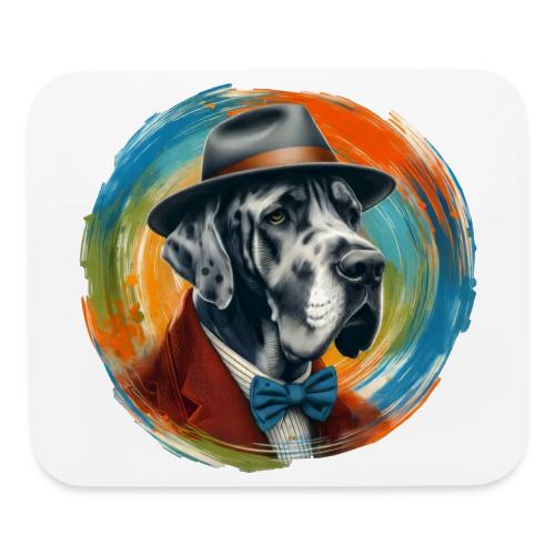 Great Dane Cartoon - Mouse pad Horizontal