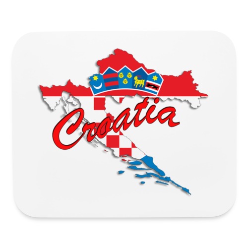 Croatia Football Team Colours T-Shirt Treasure Des - Mouse pad Horizontal