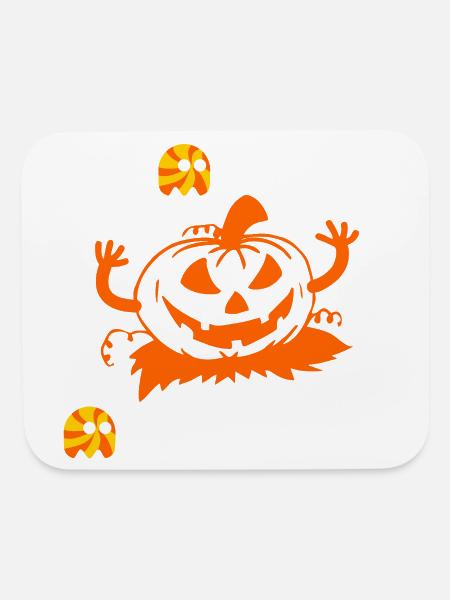 Pumpkin Pop Art Halloween Tshirt - Mouse pad Horizontal - white - Front