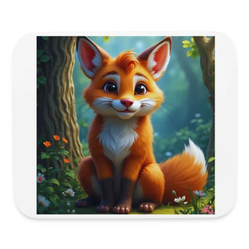 Magical fantasy fox in enchanted forest scene - Mouse pad Horizontal