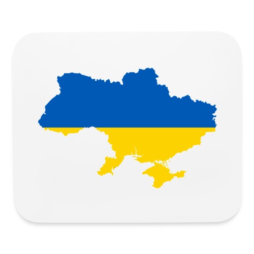 Ukriane Country Map Blue And Yellow - Mouse pad Horizontal