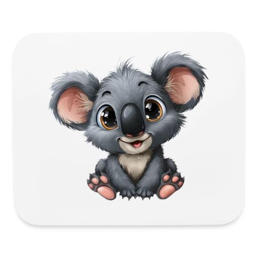 Joyful Cartoon Baby Koala with Big Eyes - Mouse pad Horizontal
