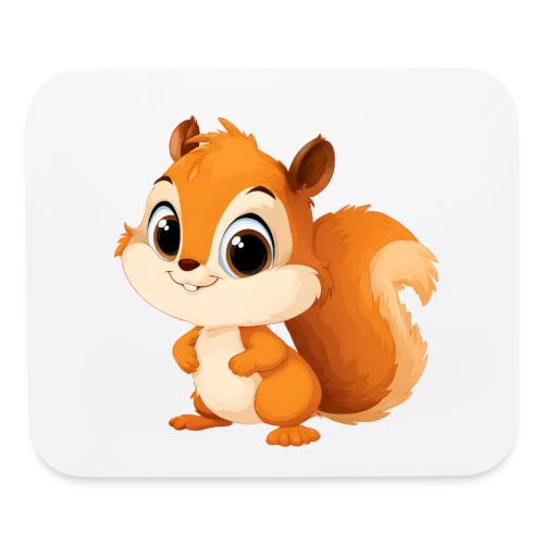 Playful Cartoon Squirrel with Big Innocent Eyes - Mouse pad Horizontal