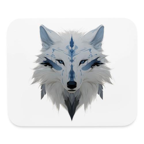 Ivory Grace Wolf - Mouse pad Horizontal
