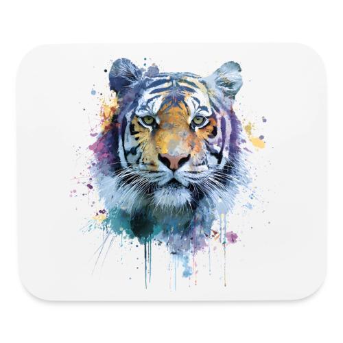 Splash-Art Tiger Face - Mouse pad Horizontal