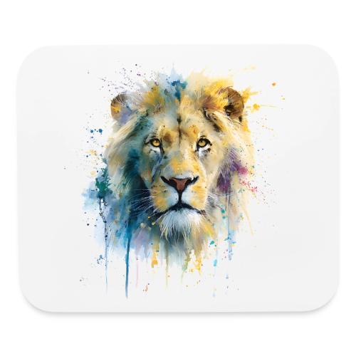 Splash-Art Lion Face - Mouse pad Horizontal