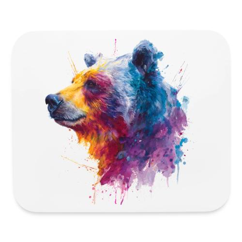 Watercolor Bear Portrait - Mouse pad Horizontal