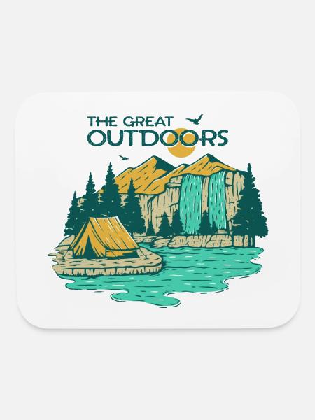 The Great Outdoors - Mouse pad Horizontal - white - Front