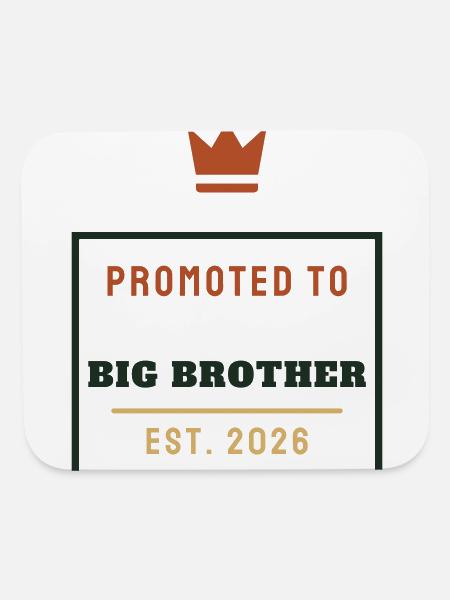 Big Brother - Official Gift Idea Christmas Funny - Mouse pad Horizontal - white - Front