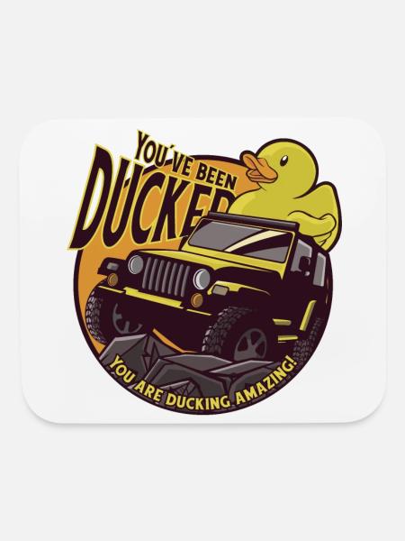 You've been ducked You are ducking amazing! - Mouse pad Horizontal - white - Front