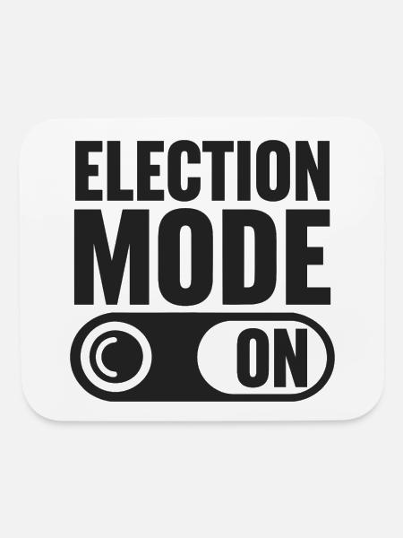 Election Mode On - Mouse pad Horizontal - white - Front
