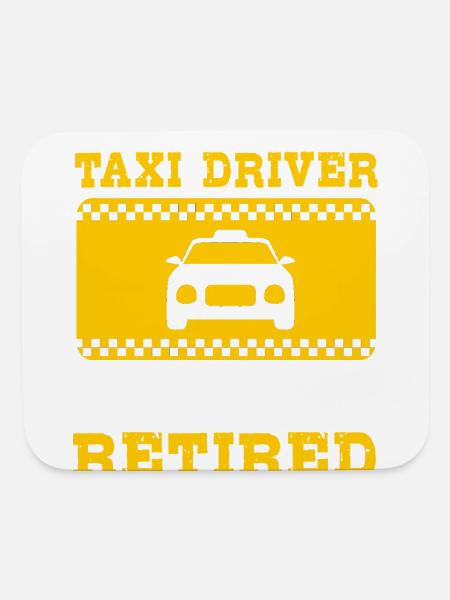 Transportation Retired Taxi Driver - Mouse pad Horizontal - white - Front