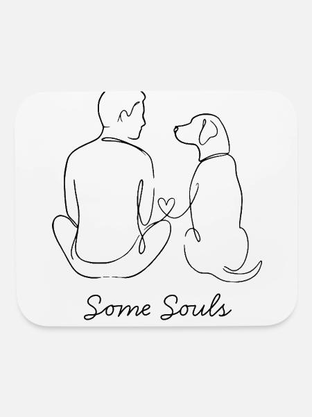 some souls find each other - Mouse pad Horizontal - white - Front