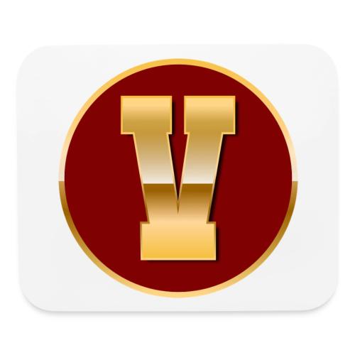 Letter V – Capital Varsity Alphabet Monogram - Mouse pad Horizontal