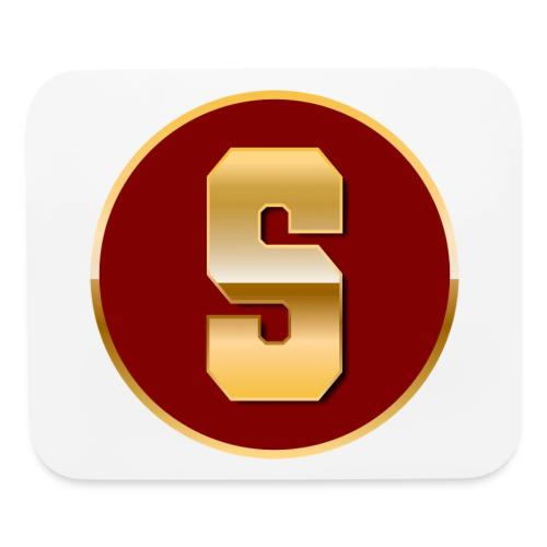 Letter S – Capital Varsity Alphabet Monogram - Mouse pad Horizontal