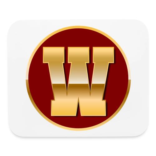 Letter W – Capital Varsity Alphabet Monogram - Mouse pad Horizontal