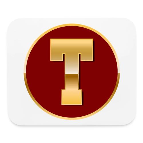 Letter T – Capital Varsity Alphabet Monogram - Mouse pad Horizontal