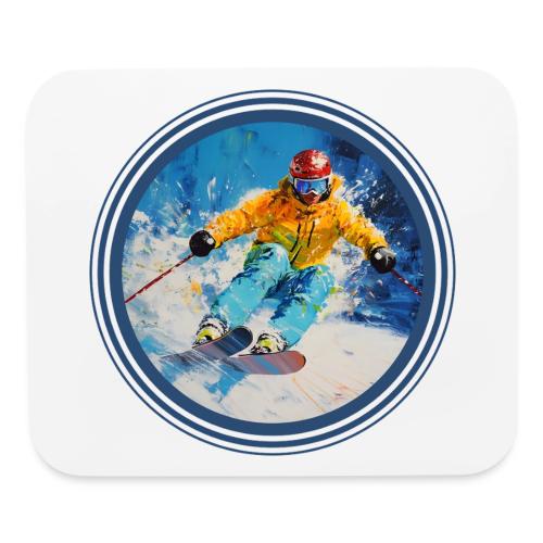 Born for Skiing - Mouse pad Horizontal