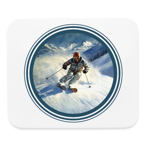 Skiing Power Moves - Mouse pad Horizontal