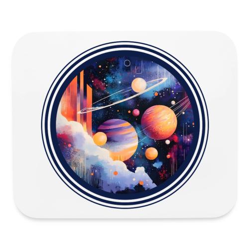Floating Planetscape - Mouse pad Horizontal