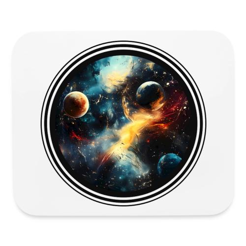 Painted Cosmos of Planets - Mouse pad Horizontal