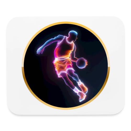 Neon Basketball Player - Mouse pad Horizontal