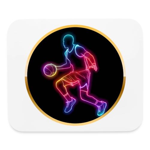 Basketball: Neon Dribble Pulse - Mouse pad Horizontal