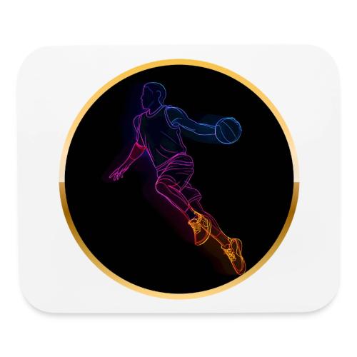 Basketball: Neon Jump Shot - Mouse pad Horizontal