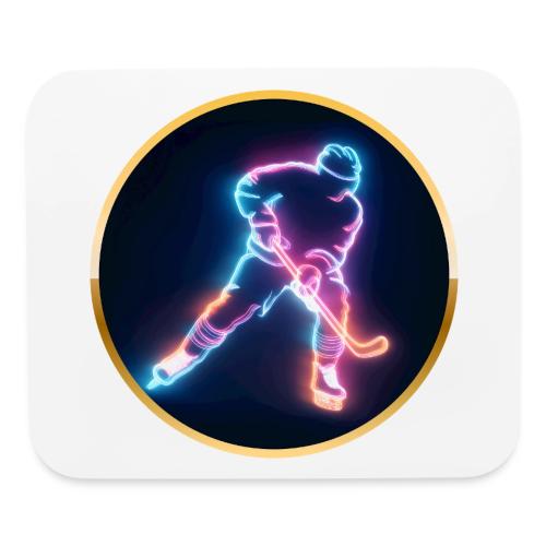 Golden Neon Hockey - Mouse pad Horizontal