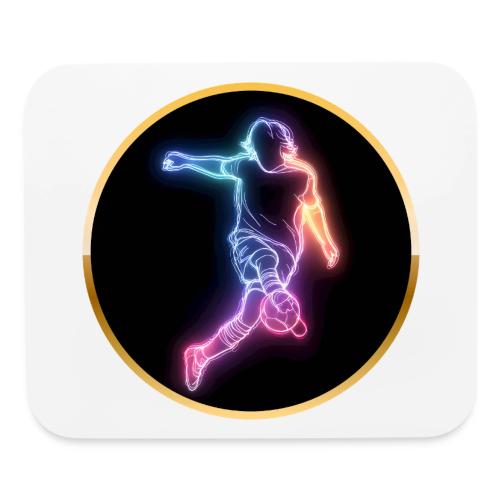 Soccer: Neon Goal Fusion - Mouse pad Horizontal