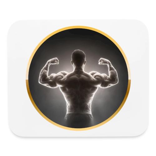 Bodybuilding: Neon Strength Frame - Mouse pad Horizontal
