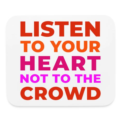 Heart Over Hype - Mouse pad Horizontal