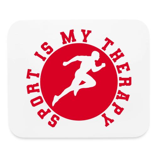 Sport Is My Therapy – Running Motivation Badge - Mouse pad Horizontal