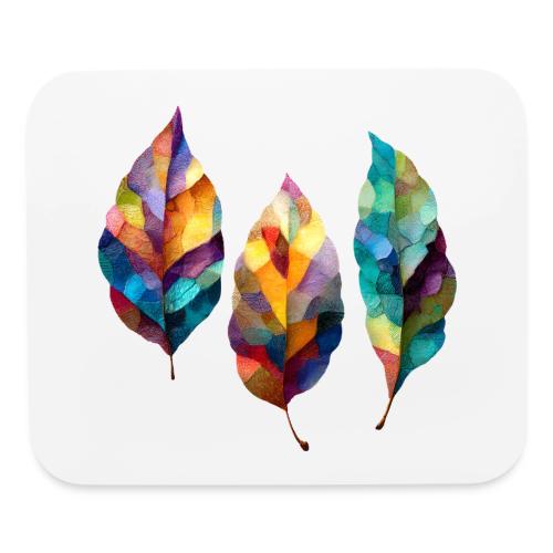 Art: Colorful Leaf Harmony - Mouse pad Horizontal