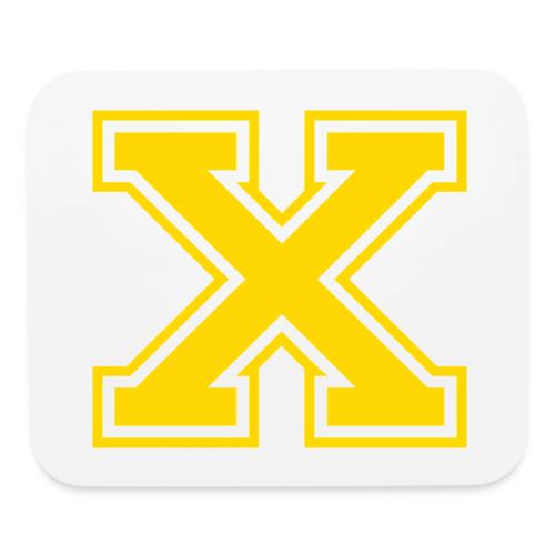 Letter X – Capital Athletic Alphabet Monogram - Mouse pad Horizontal