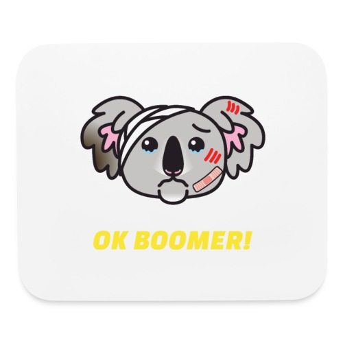 BOOMER: CLIMATE CHANGE IS A HOAX.. SAVE OUR KOALAS - Mouse pad Horizontal