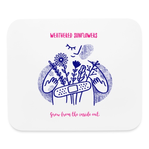 Weathered Sunflowers Grow From The Inside Out - Mouse pad Horizontal