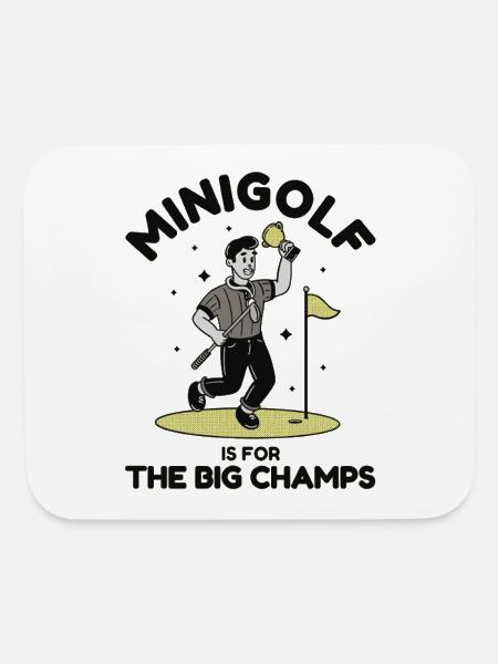 Mini Golf Champs - Mouse pad Horizontal - white - Front