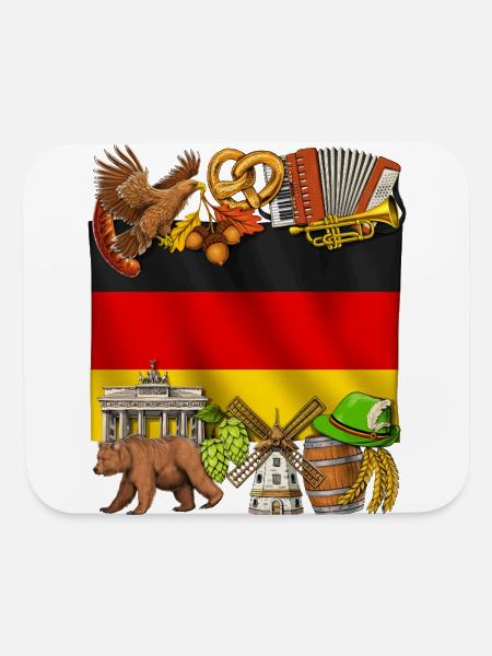 Germany - Mouse pad Horizontal - white - Front