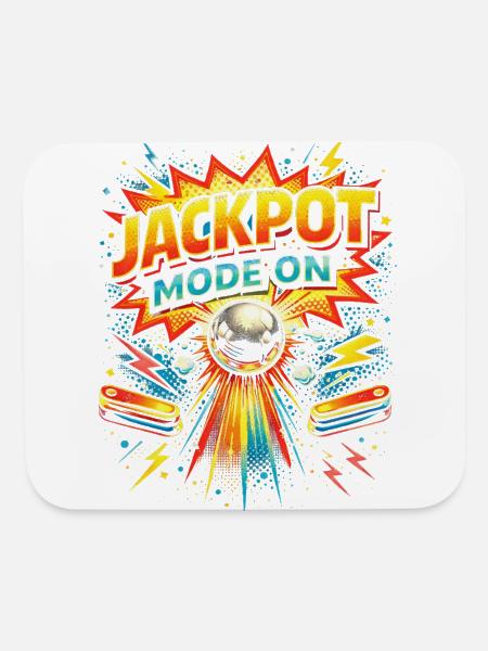 Pinball Jackpot Mode On - Mouse pad Horizontal - white - Front