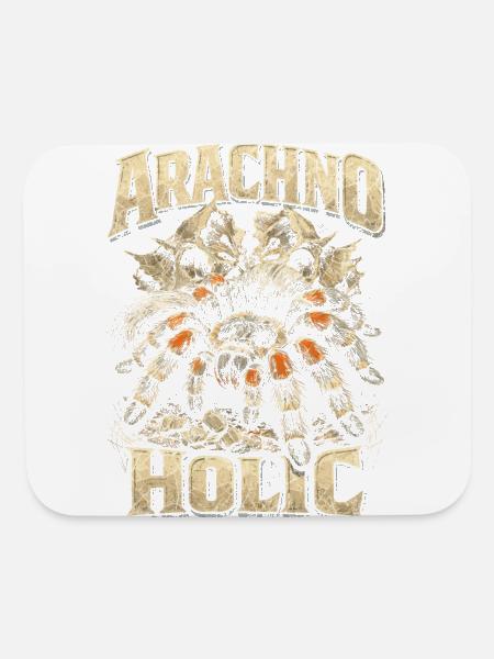 Tarantula Owner Arachno Holic - Mouse pad Horizontal - white - Front