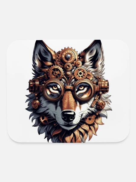 The Clockwork Alpha - Mouse pad Horizontal - white - Front