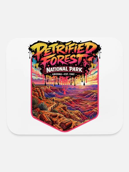 Petrified Forest National Park Patch - Mouse pad Horizontal - white - Front