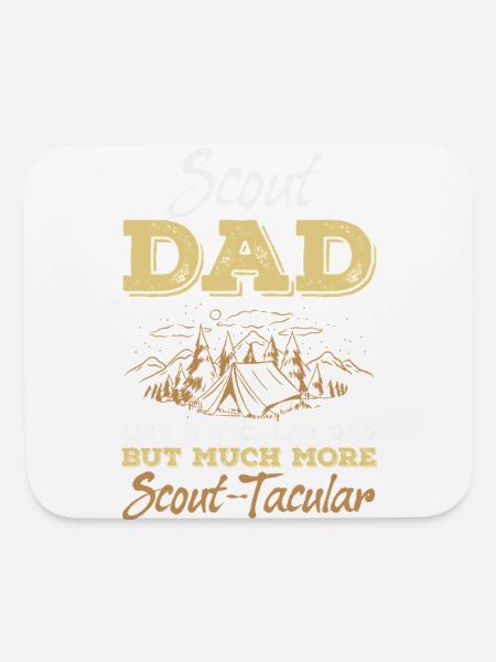 Scout Dad Scouting Camp Leader Father - Mouse pad Horizontal - white - Front